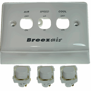 Breezair Wall Control - High Voltage, 2 Speed (Old Style)
