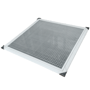 Return Air Grille, 595 x 595 Half T-Bar Egg Crate Filtered #4841